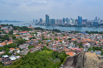 俯瞰鼓浪屿全景